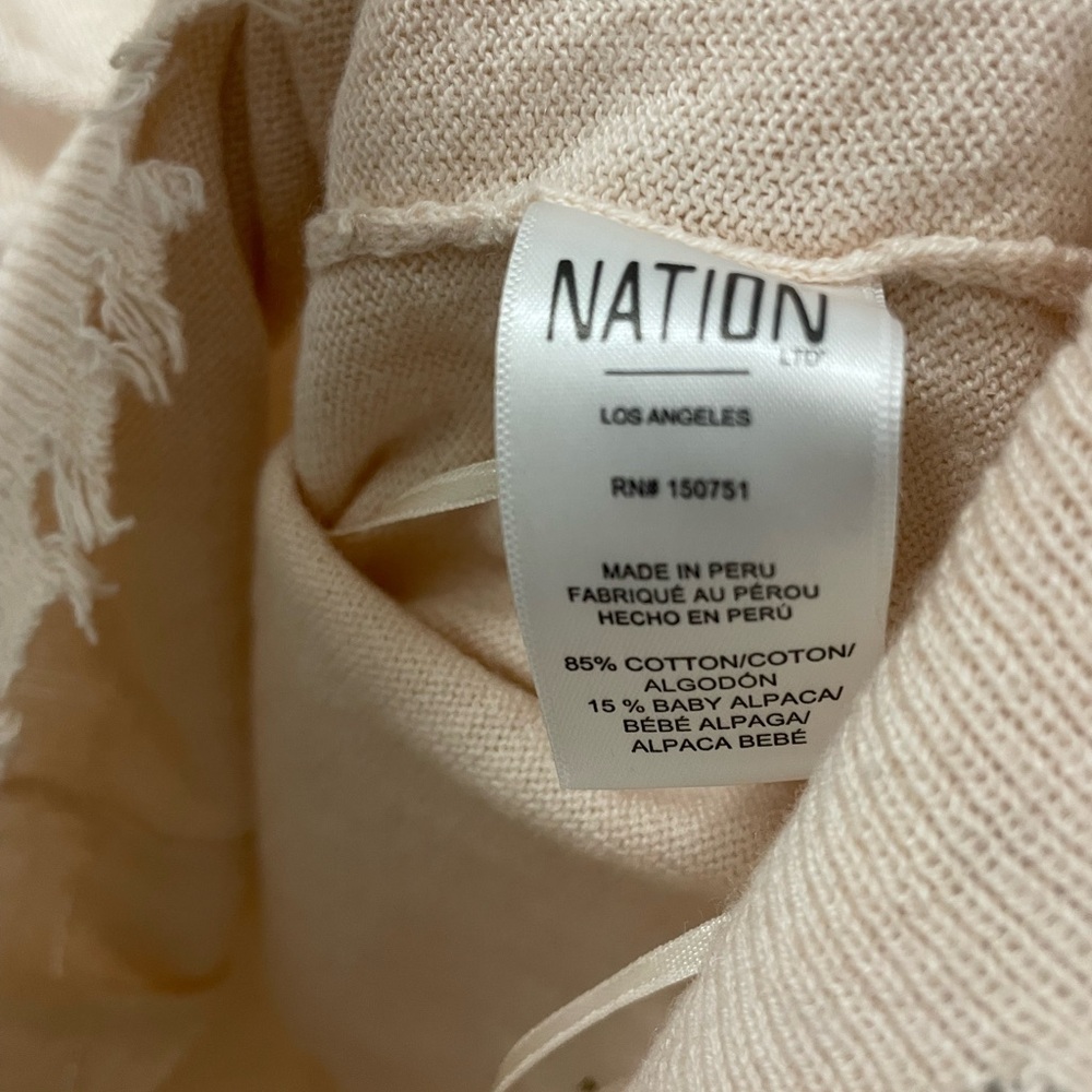 NATION alpaca sweater NWOT - Picture 4 of 6